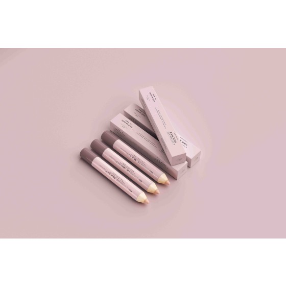 Full Set Eyebrow Pencil Makeup Brush Lip Liner Cosmetic Design PSD Mockup